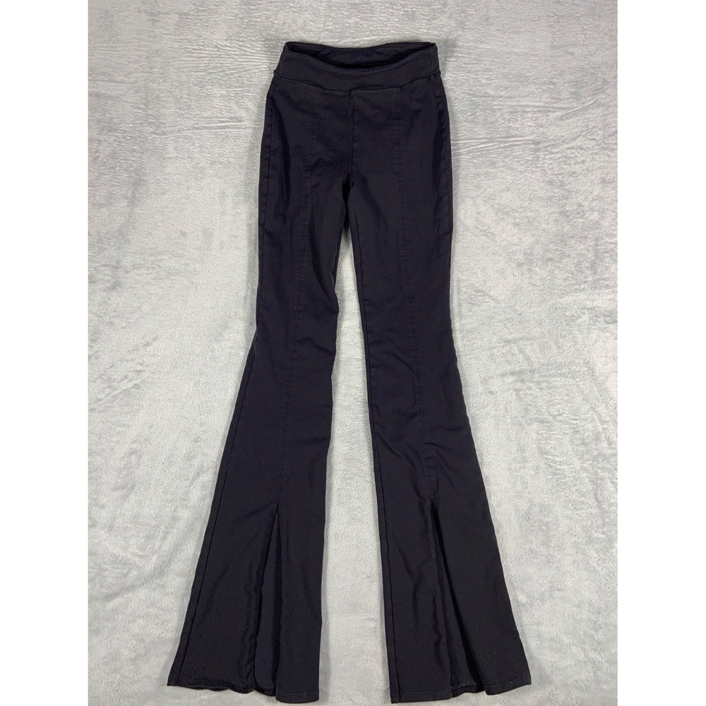 Alo Yoga Airbrush High-Waist Flutter Legging Womens XS Black‎ Leggings